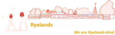 Ryelands Primary and Nursery School logo & strapline
